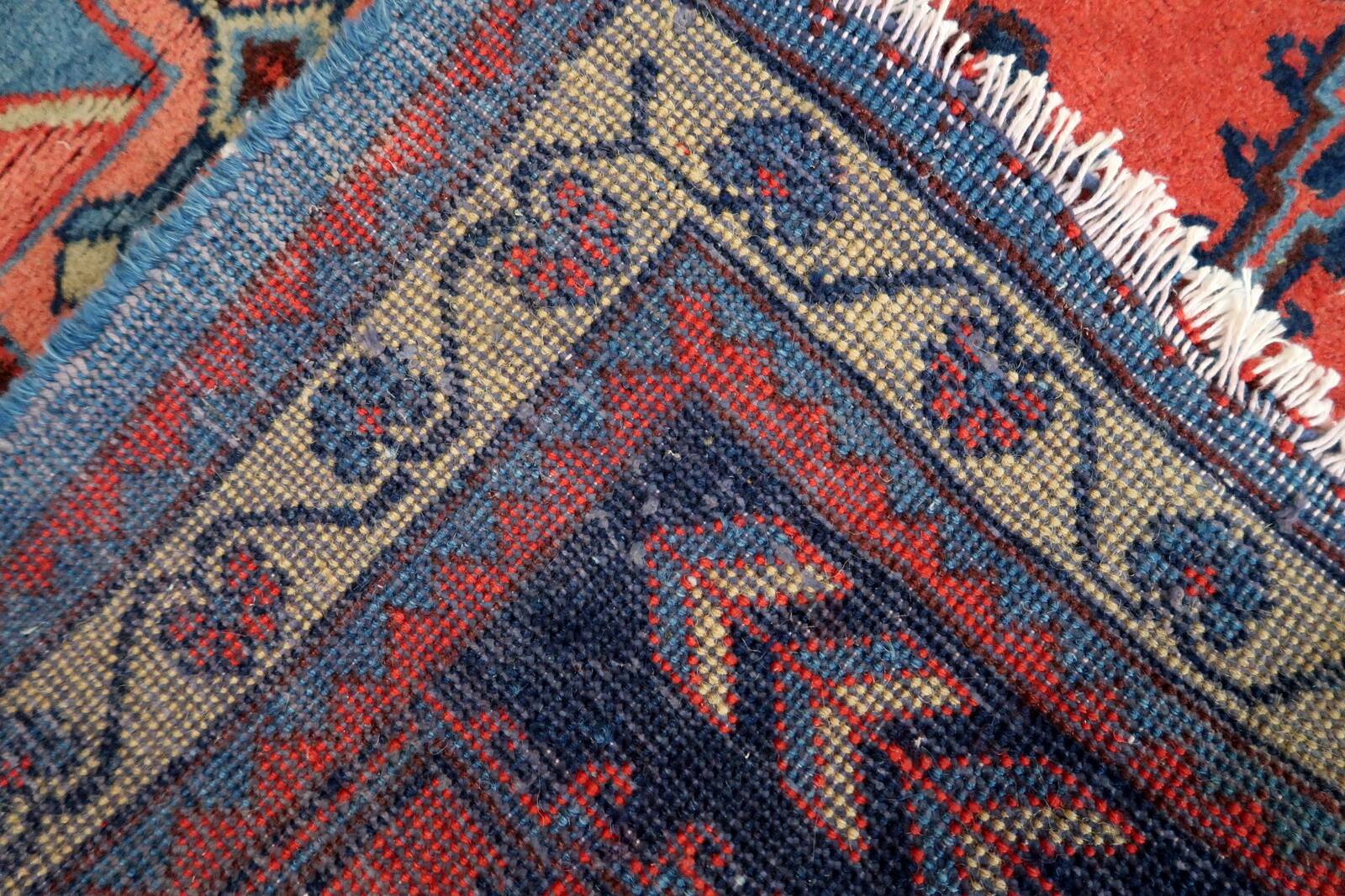 Tapis Hamadan vintage fait main en laine – 109 x 147 cm - 1C1039