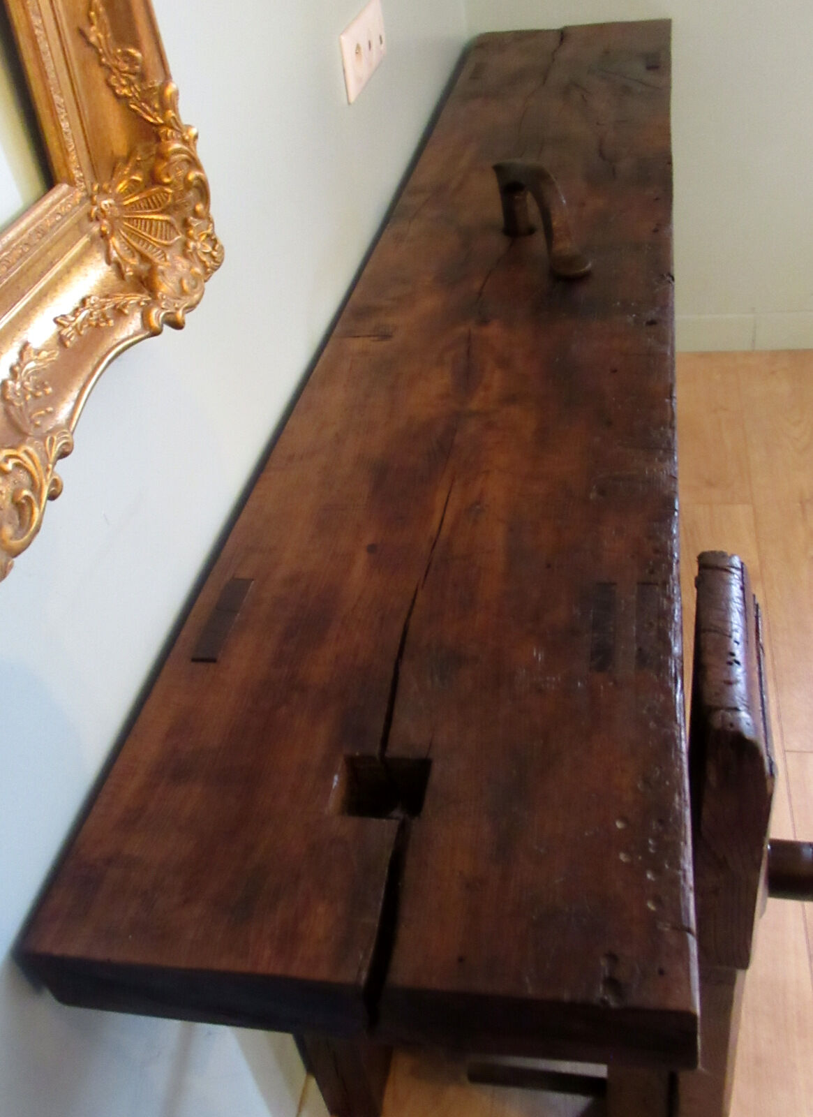 Workbench in oak, beech top