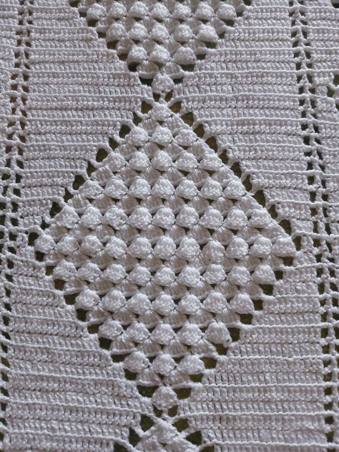 2 antique crochet bedspreads