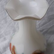 Vase en verre multicolore