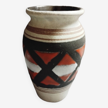 Superbe ancien vase vntage en ceramique allemande signe