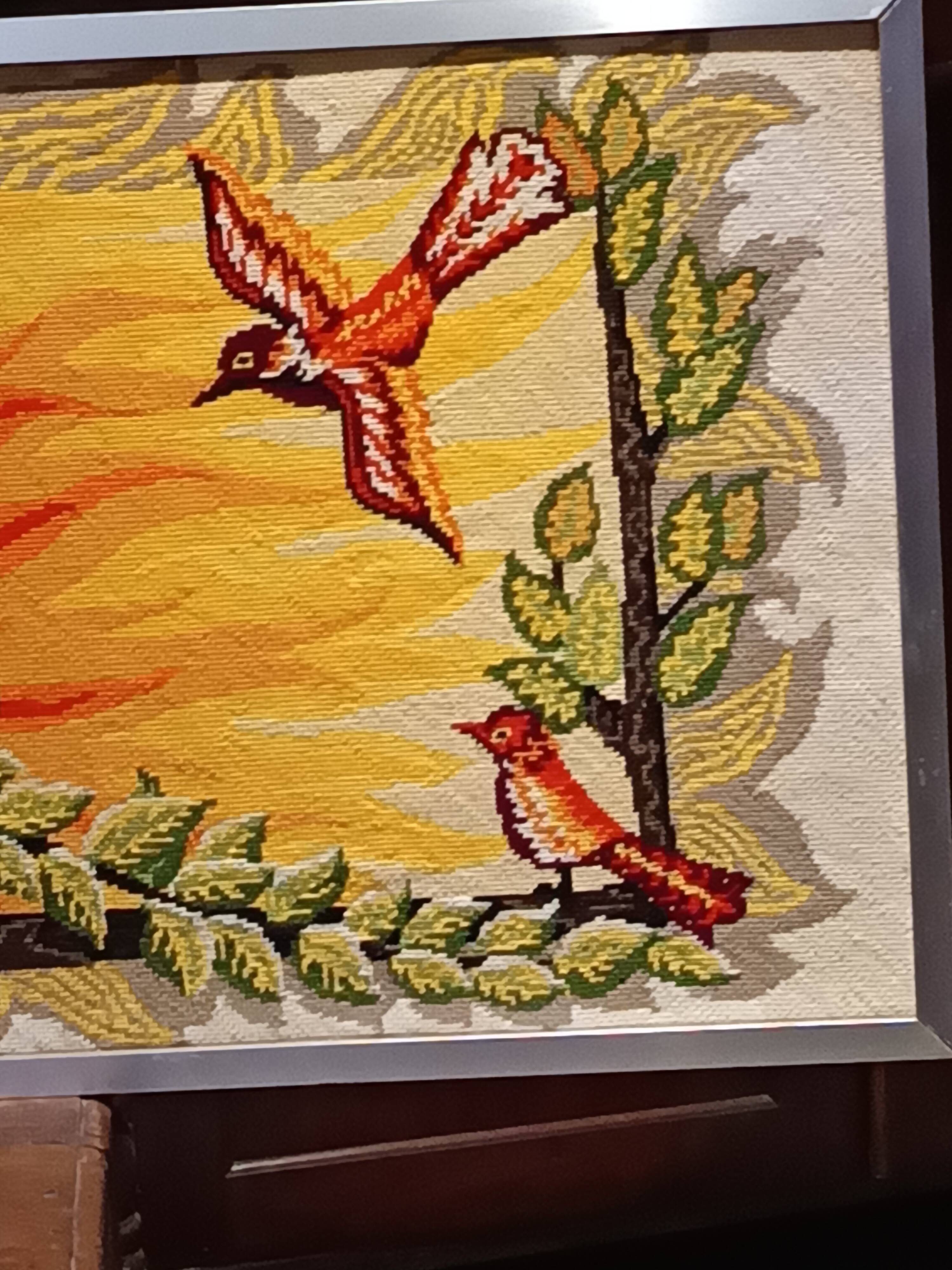 Tapisserie murale "Solstice" en laine fait main Steiner Frères