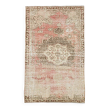 Pale Red & Brown Classic Persian Rug, 124x197Cm