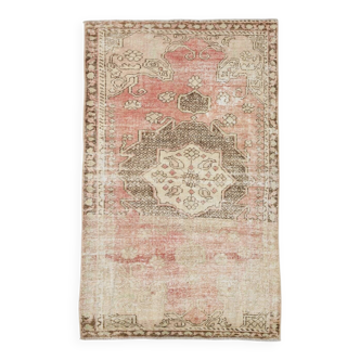 Pale Red & Brown Classic Persian Rug, 124x197Cm