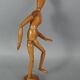 Articulated mannequin varnished wood for artist 33 cm SL