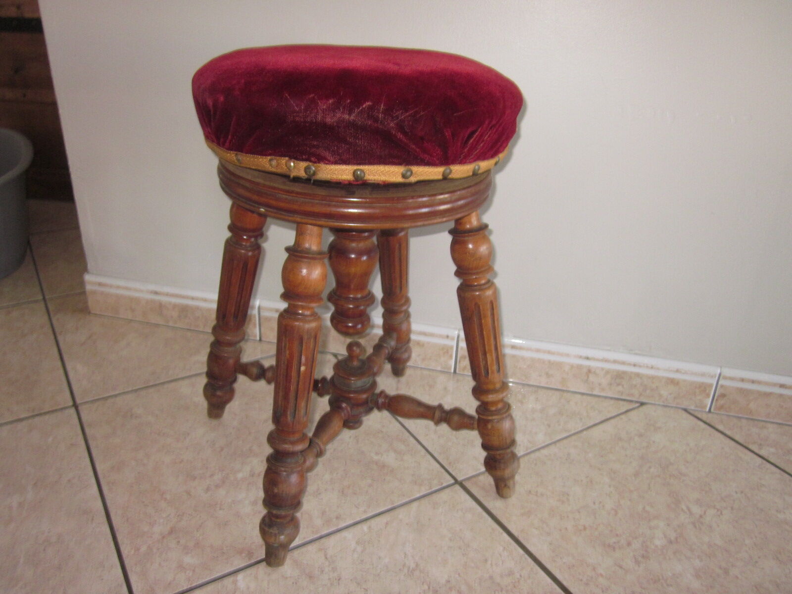 Old piano stool