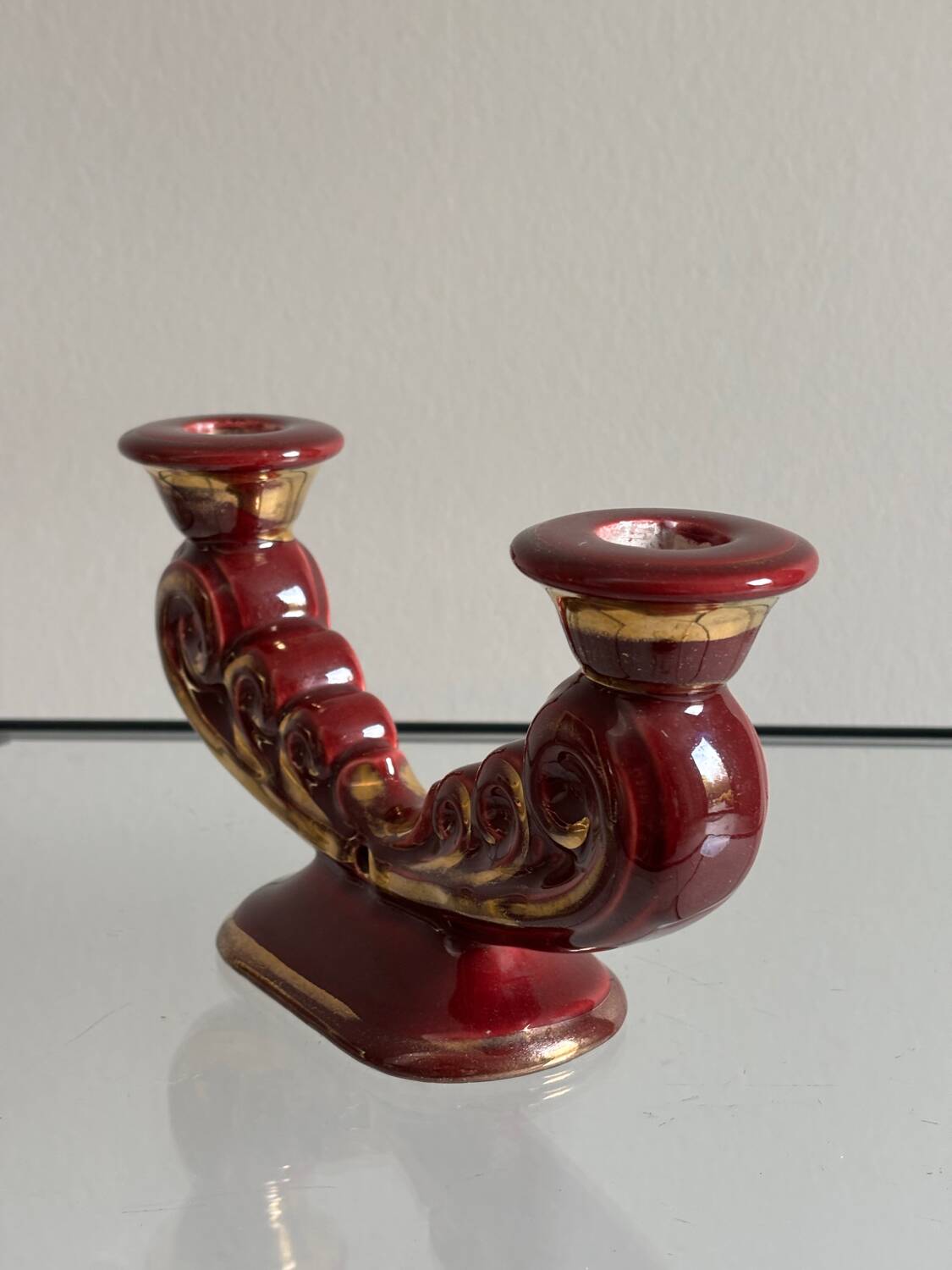Art Deco ceramic candlestick