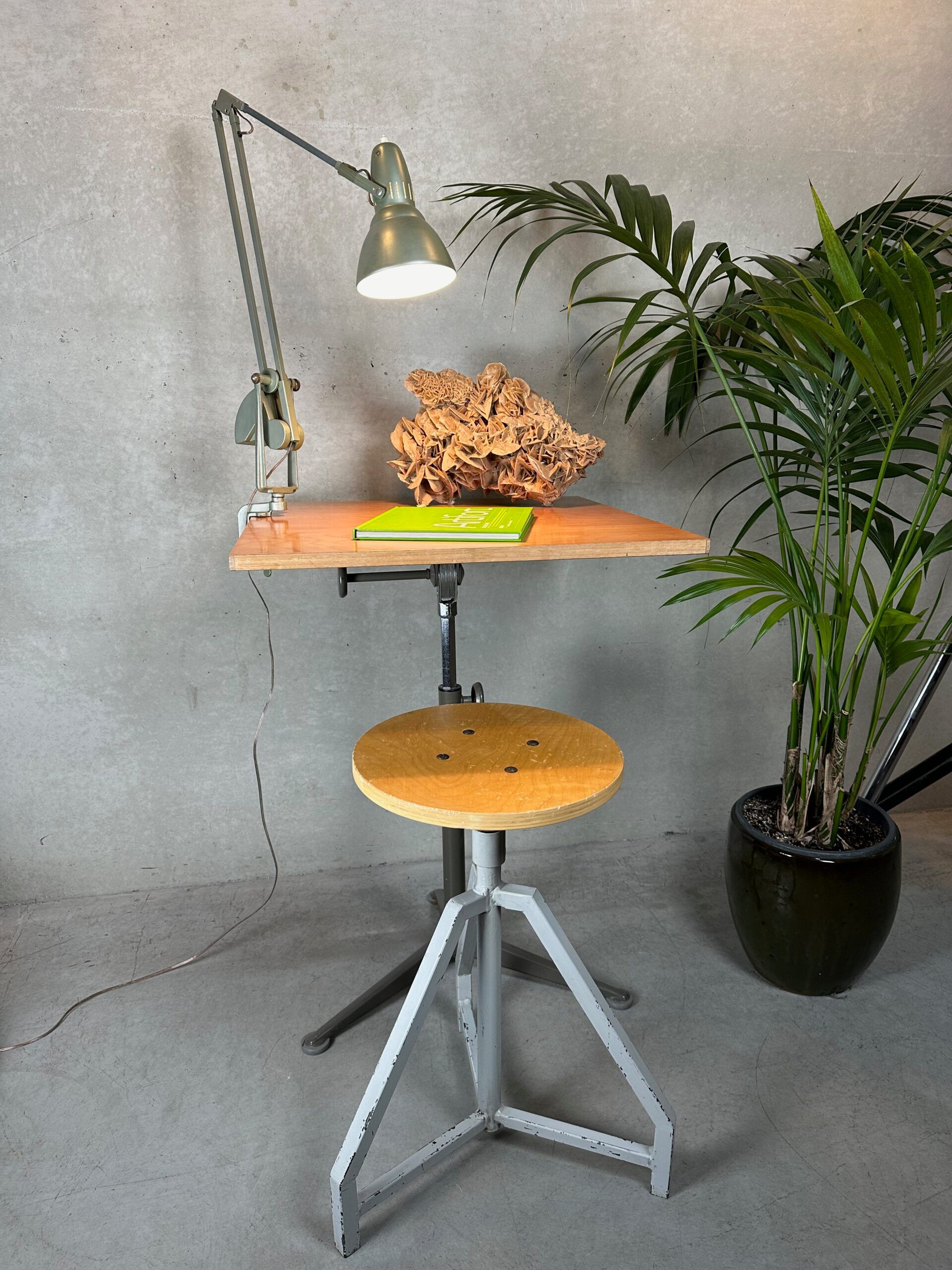 Tabouret industriel vintage