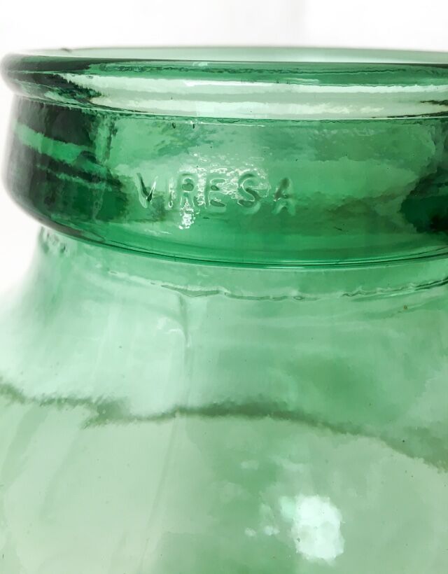 Bonbonne ronde verte