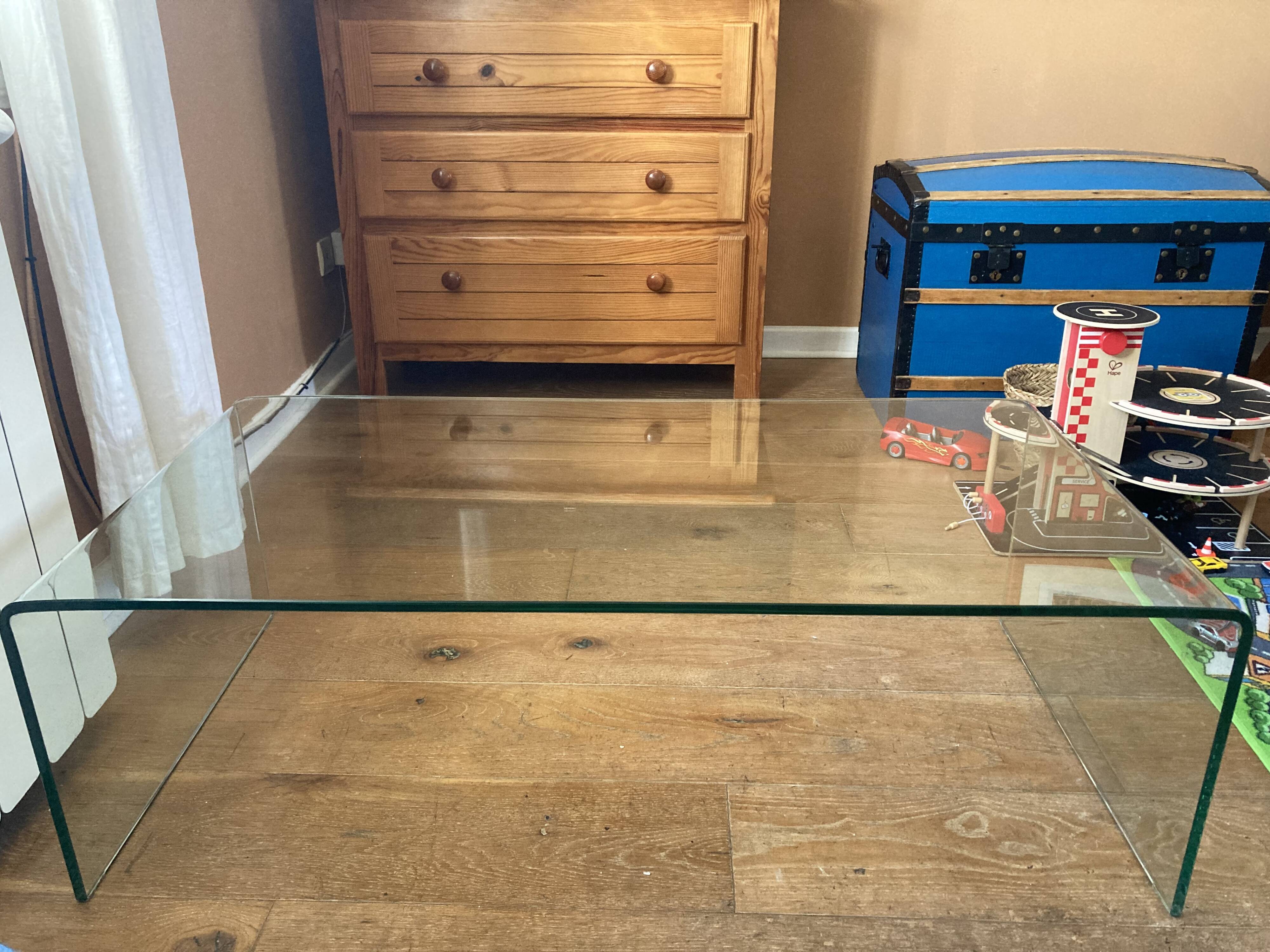 Habitat Gala tempered glass coffee table