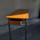 Hitler style 1960 double school desk with locker