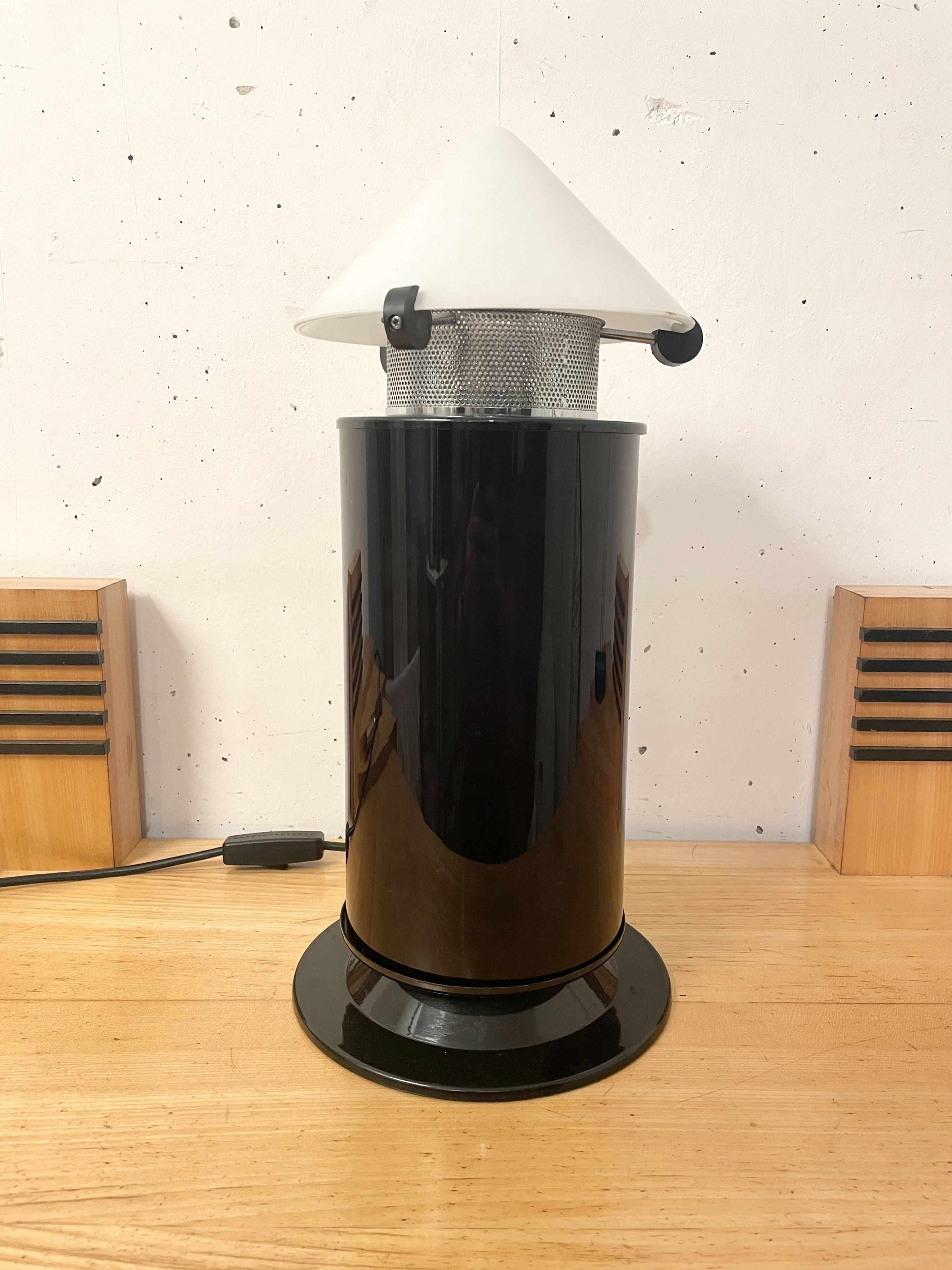 Glass “rocket” lamp, Italy 1980