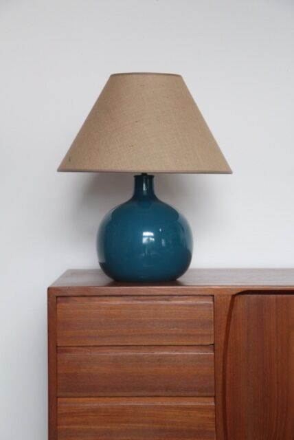 Lampe en bois tourné France 1970