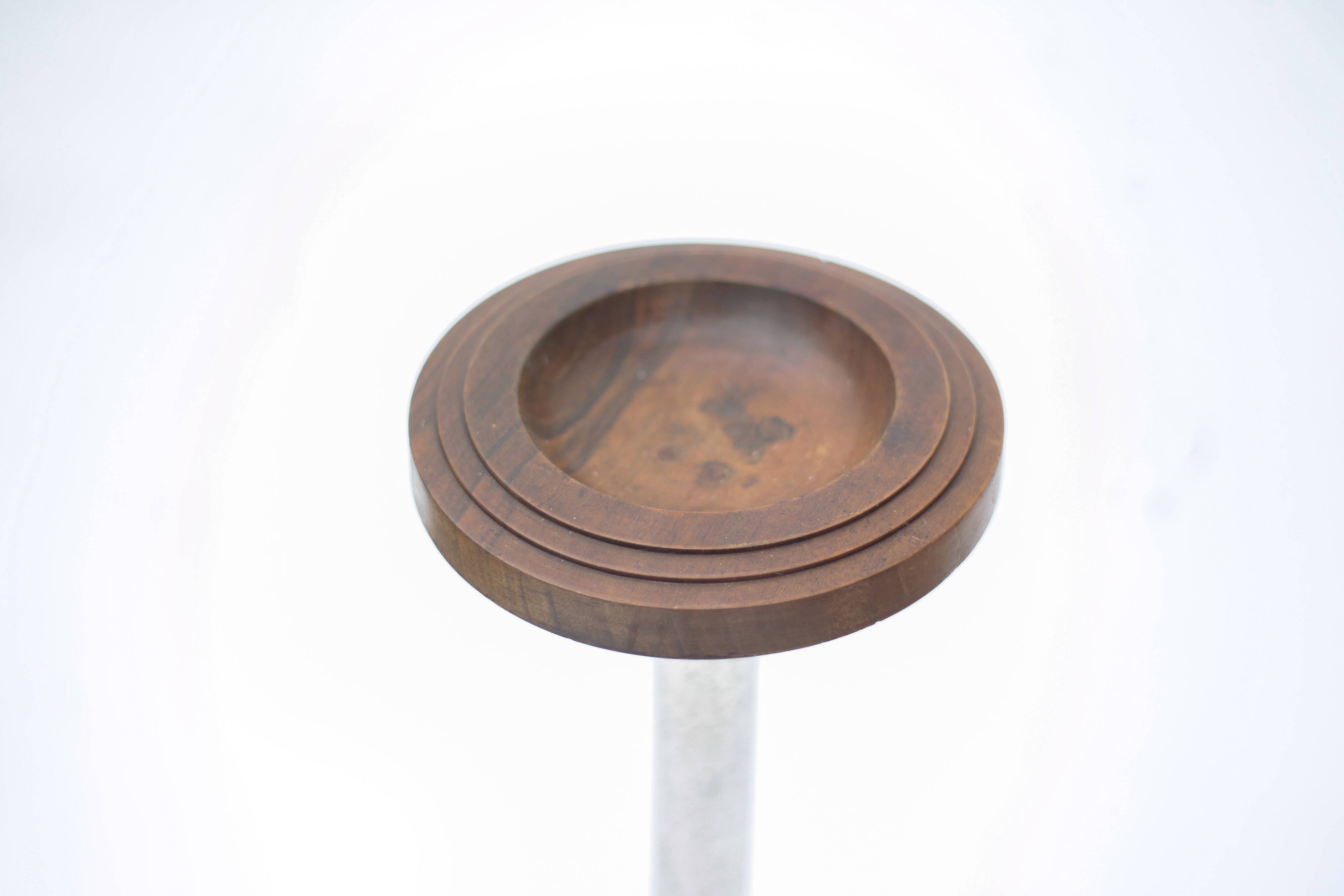 Vintage ashtray, Art Deco floor ashtray or side table, catch-all tray.
