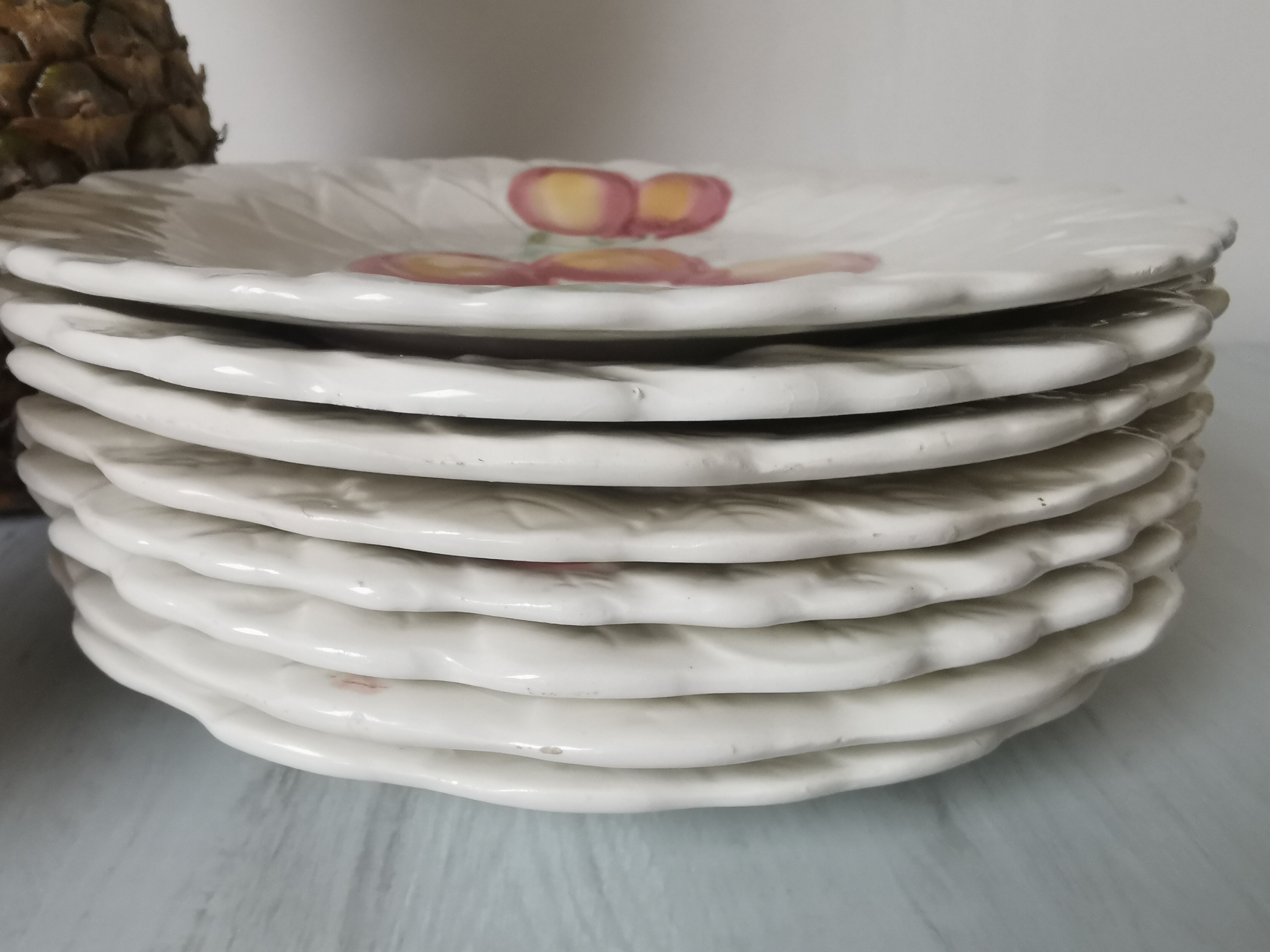 Sarreguemines Cavaillon fruit plates