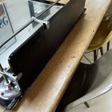 Vintage black mirror from the 1930s/40s with shelf.