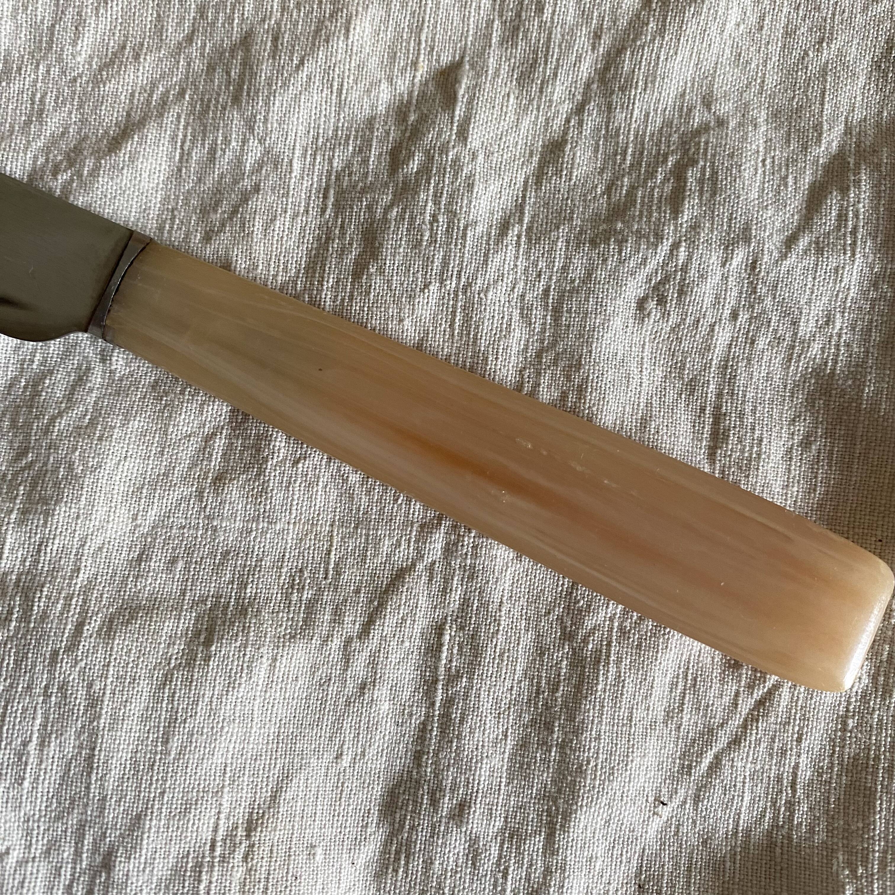 Vintage resin and stainless steel knives