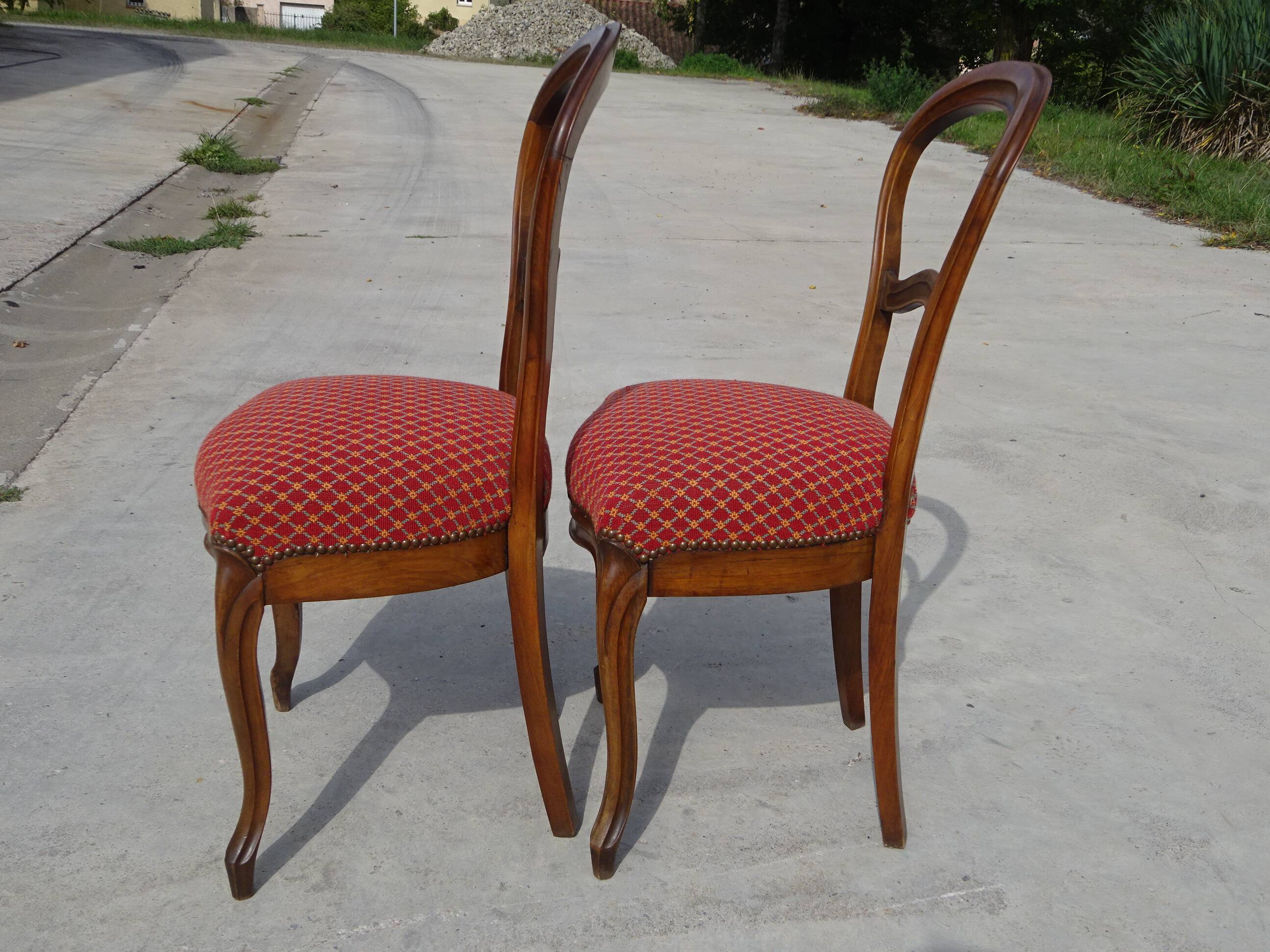 Restored Louis Philippe chairs, set of 2