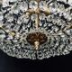 Bronze and crystal hot air balloon chandelier