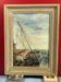 Oil on canvas Boat at the coast of Etel Damgan, Morbihan - H. Delille