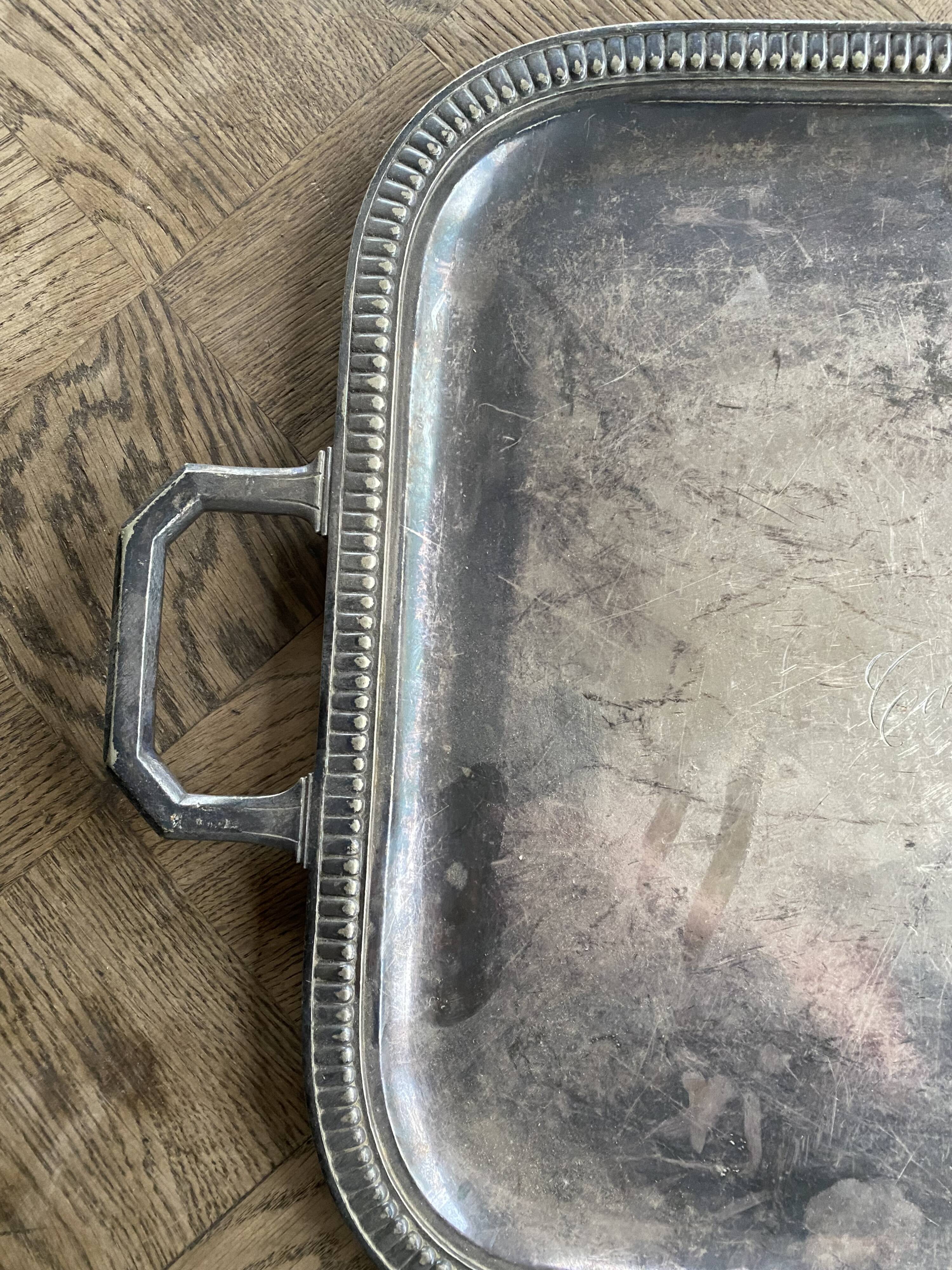 Carlton silver platter