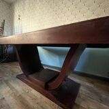 Art deco style dining table Padauk wood