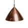 Solid Copper Ceiling Lamp by Lisa Johansson-Pape for Orno, Finland