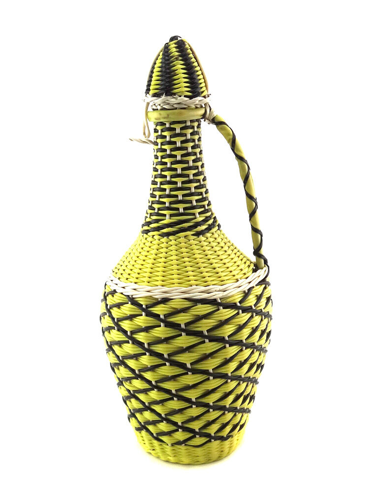 Bouteille scoubidou jaune