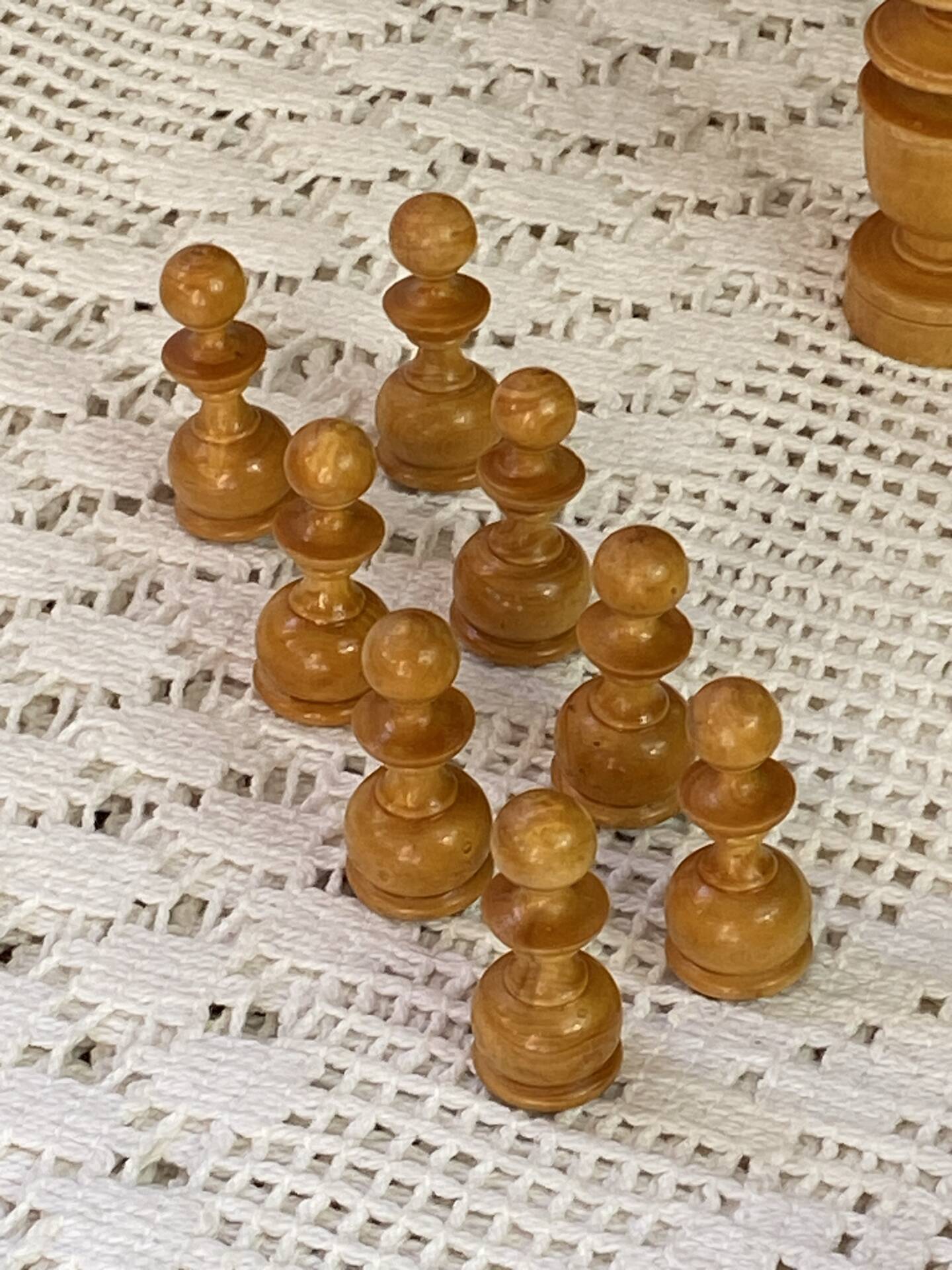 Jeu d’échec en marqueterie 