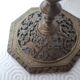 Pair of bronze candle holders