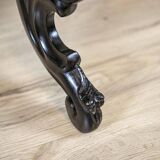 Antique Walnut Side Table with Veneered Top, 1890s