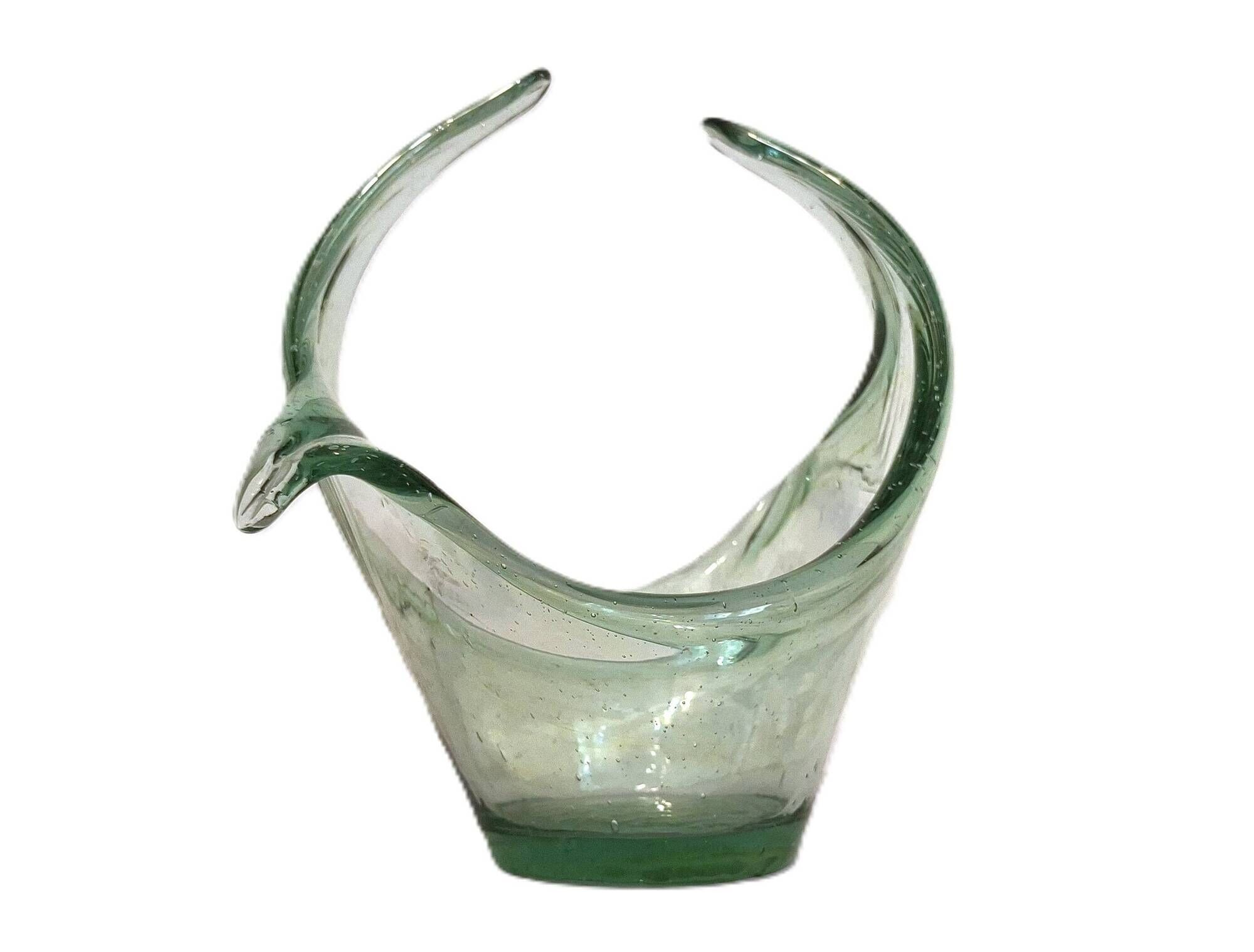 Blown glass bowl mid-century Murano type / Catch-all / Vase