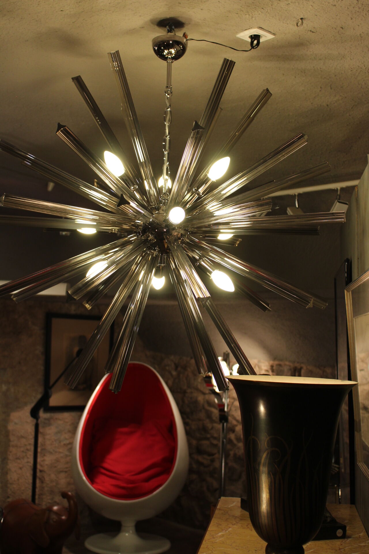 Ball chandelier from the 1970s-1980s