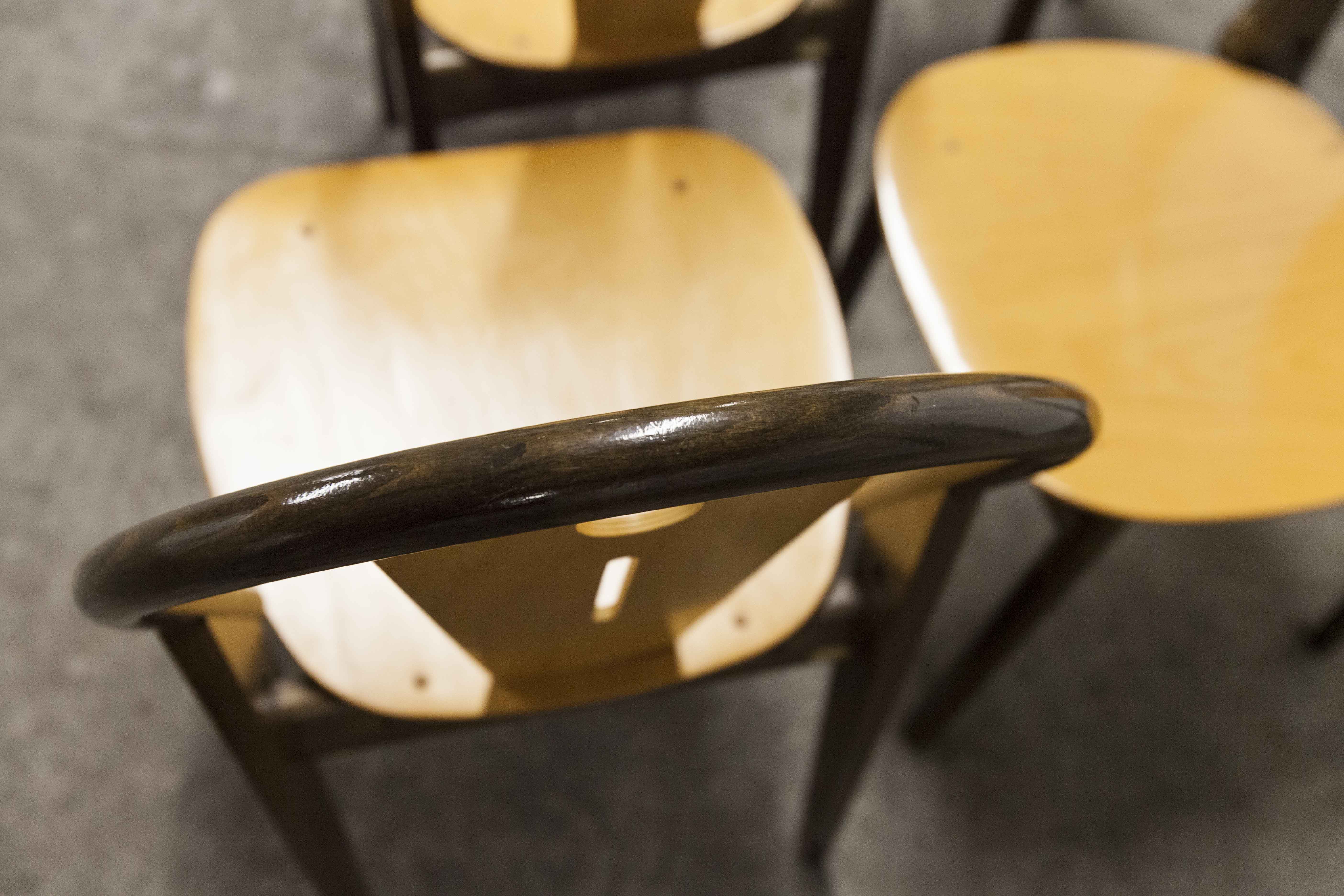 6 Baumann "transit" chairs 1990s