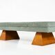 Contemporary Bench, Wood and Fabric, Italy