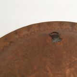 Artisanal oriental copper tray