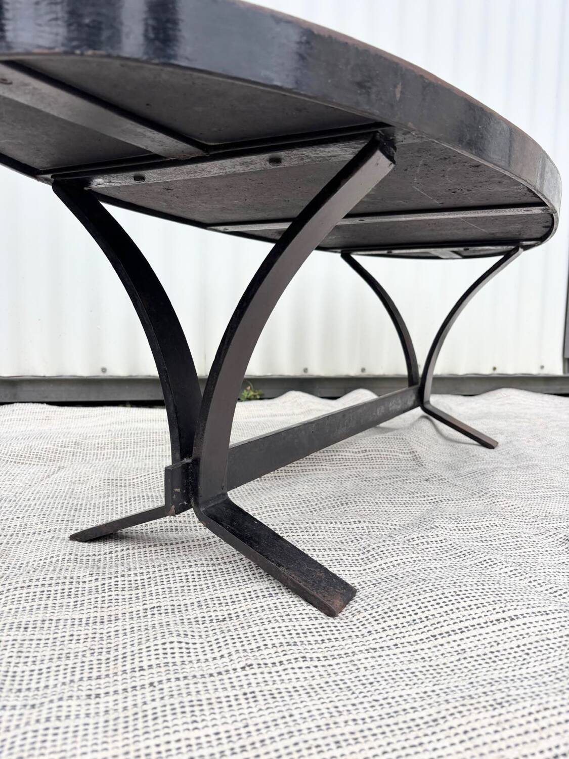 Ceramic and metal coffee table