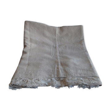 Off-white heavy canvas sheet, OP monogram