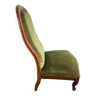 Fauteuil velours vert