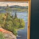 Original Swedish Oil on Canvas – “Landscape” by Sonia Yander –  Dated 1983