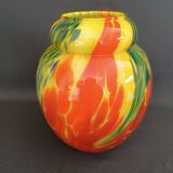 Art deco vase in multi-layered glass.