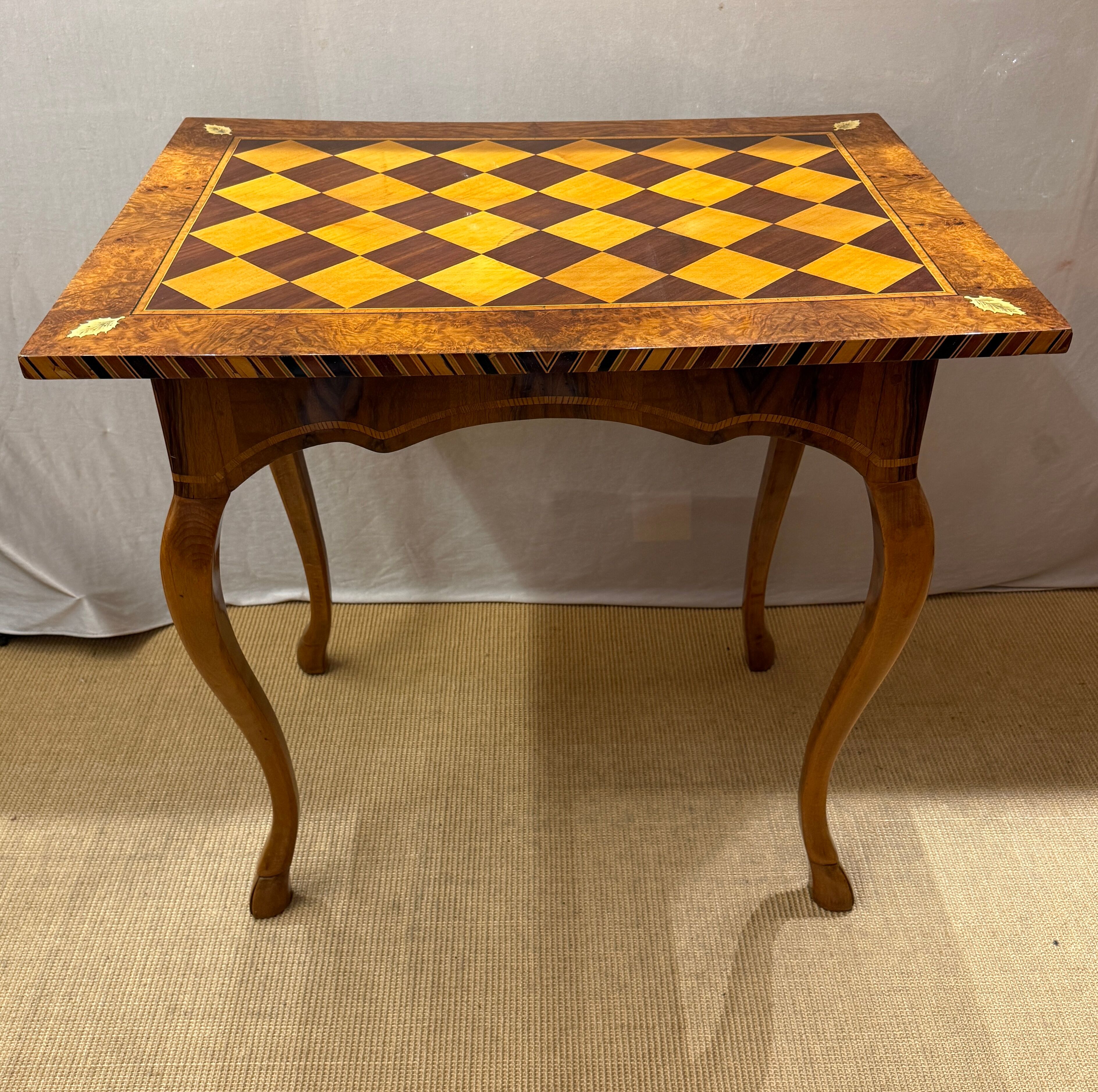 Baroque Side Table with Marquetry Chess Board Top, circa 1720