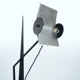 Postmodern memphis style sculptural red black white floor lamp