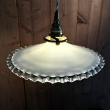 Suspension in translucent opaline vintage 1900