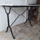 Table bistrot marbre