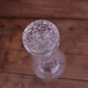 Cut glass wine carafe with its stopper, 24cm.