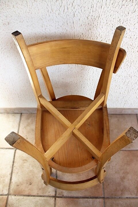 Duo de chaises bistrot années 60