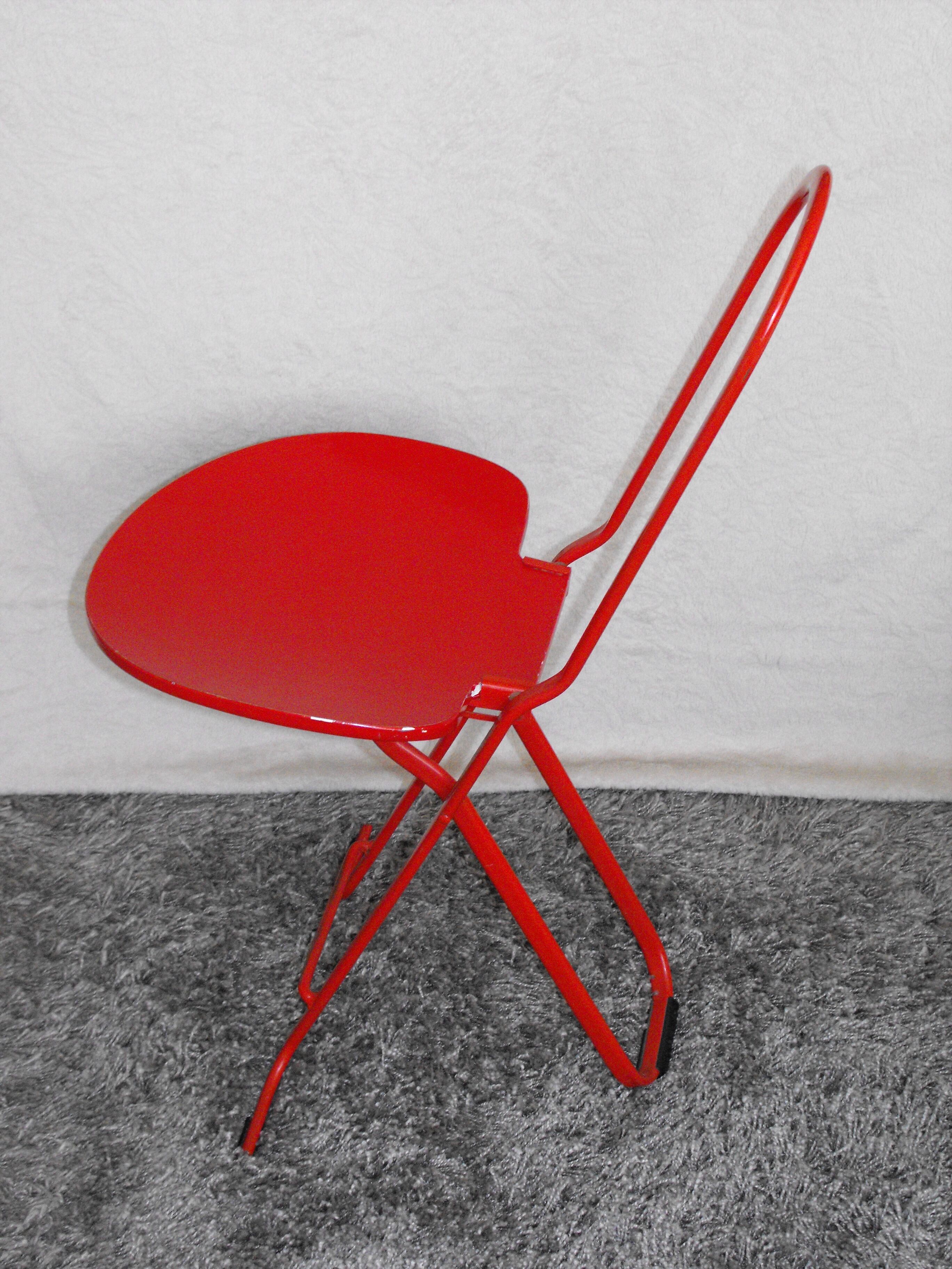 Chair folding "Dafne" Gastone Rinaldi of the 1970s