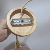 Art Deco wall lamp in marbled pink Clichy glass