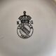 large breakfast cup saucer faience luneville kg street lamp flowers vintage